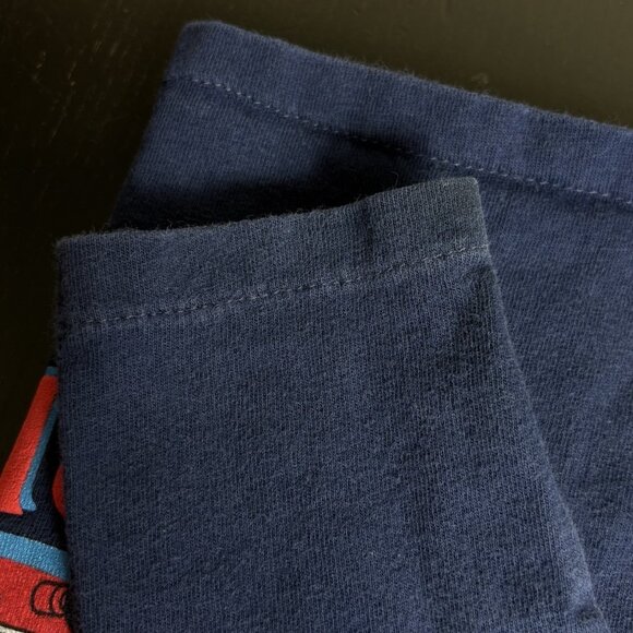 Vintage 90s THOMAS & FRIENDS Toddler Boy T-Shirt Long Sleeve Navy Blue Train - Picture 5 of 6